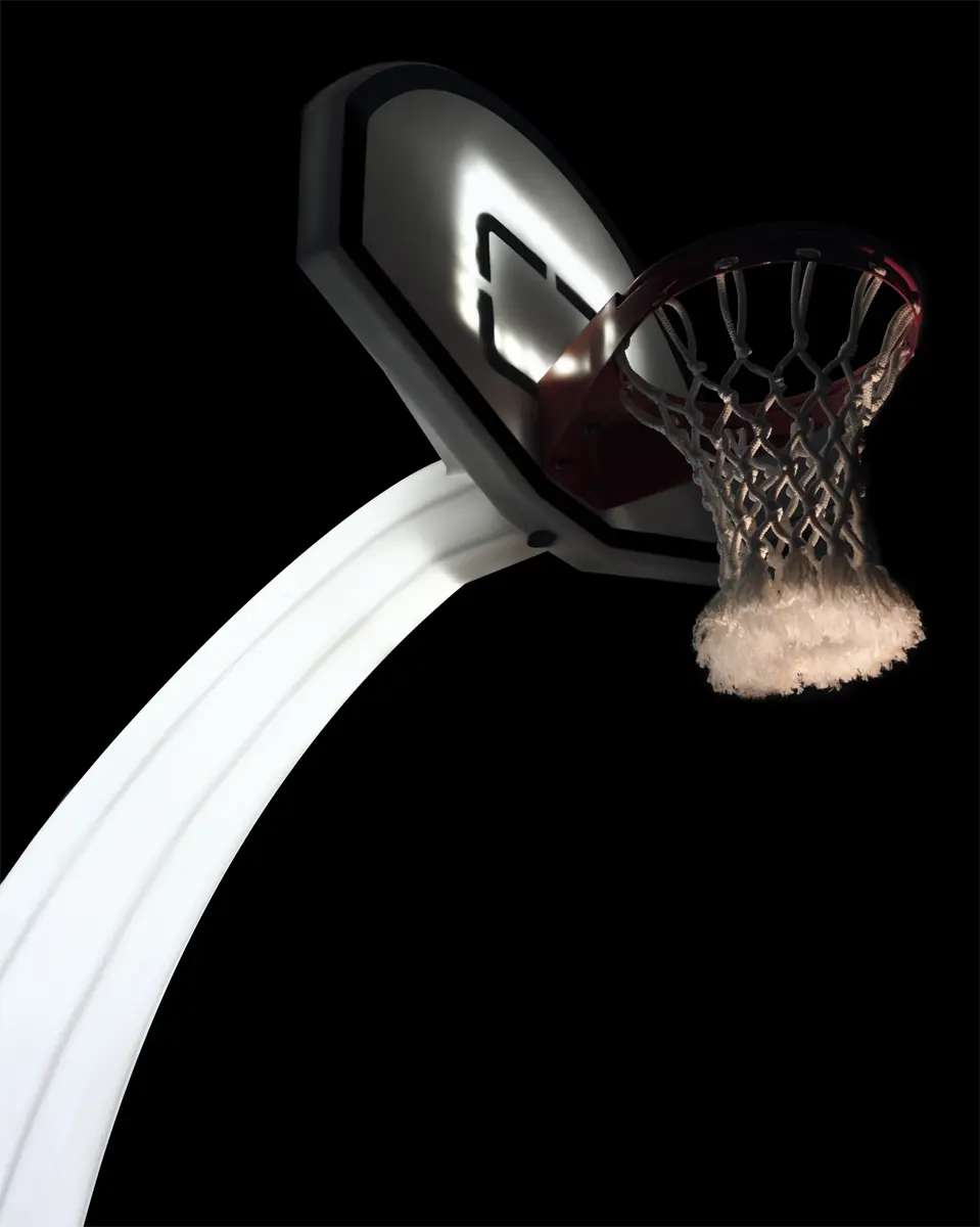 پایه بسکتبال طرح عاج فیل – سایز جوان نورپردازی شده